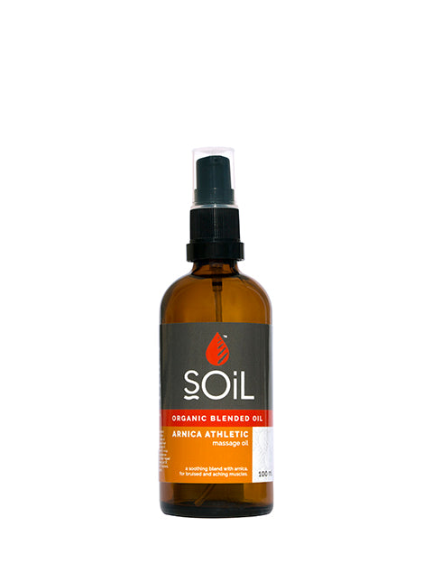Organic Arnica Athletic Blended Oil 100ml by SOiL Organic Aromatherapy and Skincare