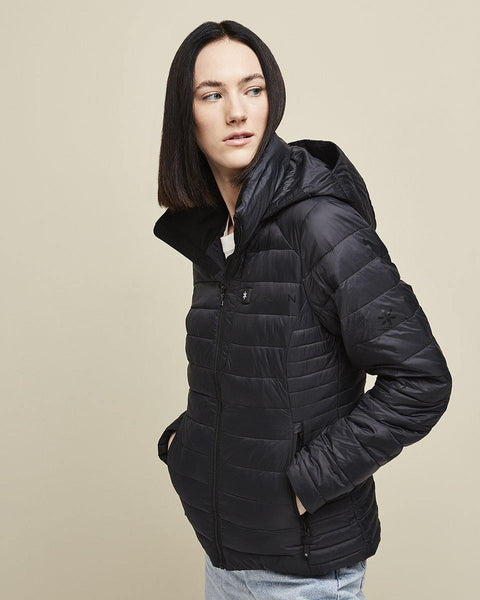 Aura Women’s Heated Jacket Black by Kelvin Coats