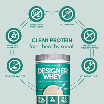 Designer Whey: Meal Replacement Protein Powder | Vanilla