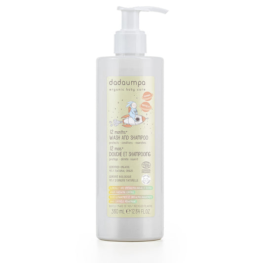 Dadaumpa Wash and Shampoo 12months+ Organic Certified  (12.84 Fluid Ounce)