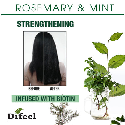 Difeel Rosemary and Mint Hair Strengthening Conditioner with Biotin 12 oz. by difeel - find your natural beauty