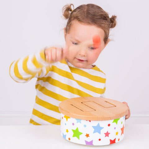 Wooden Drum by Bigjigs Toys US