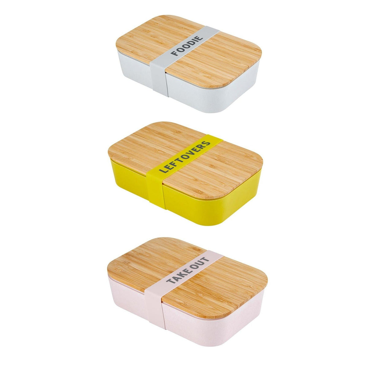 Bamboo Lunch Box 3 Pack for Meal Prep by The Bullish Store