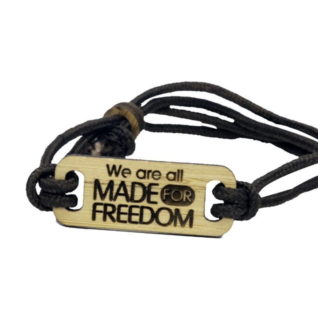 Bamboo Adjustable Bracelets by Made for Freedom