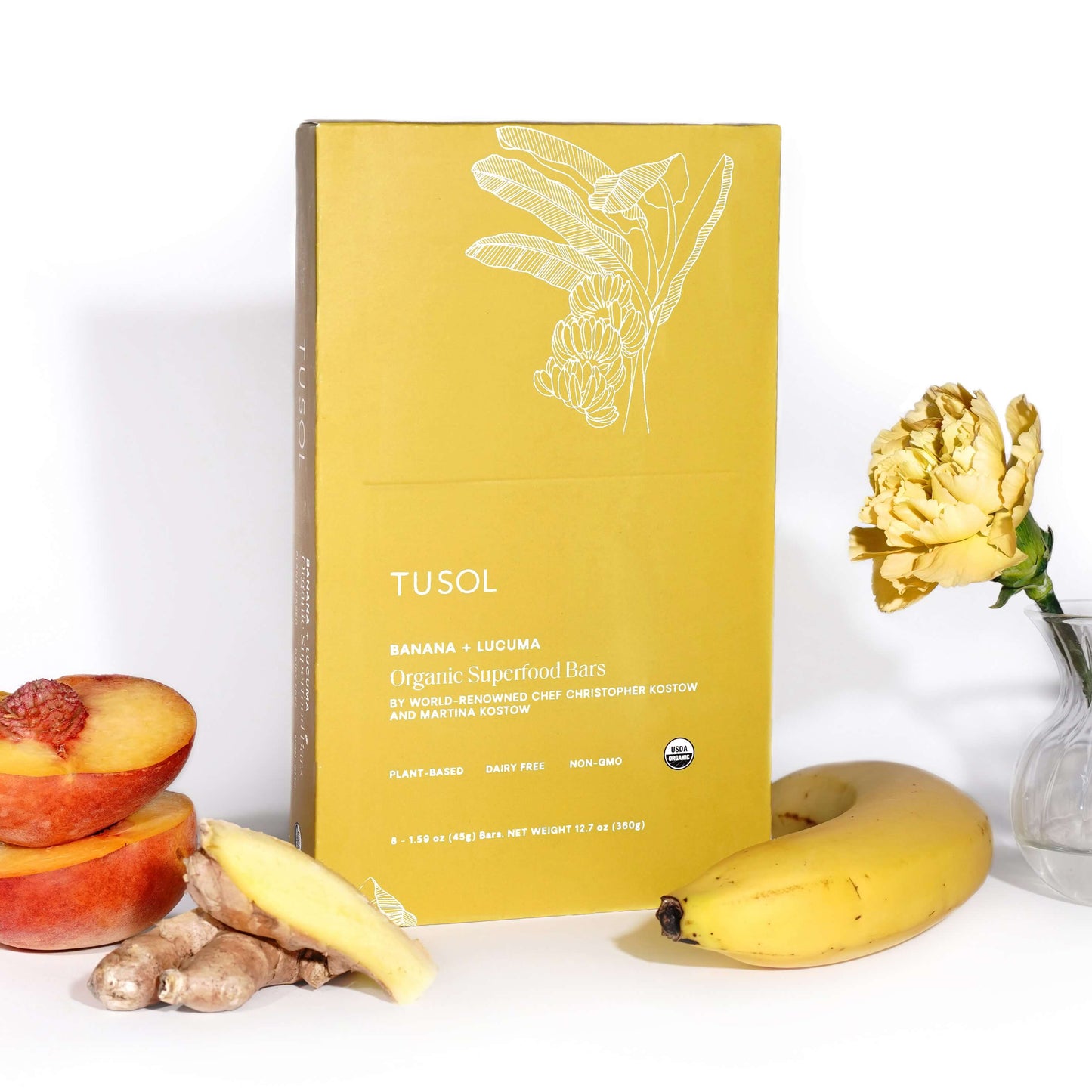 Organic Banana + Lucuma Superfood Bar (24 Pack) by TUSOL Wellness