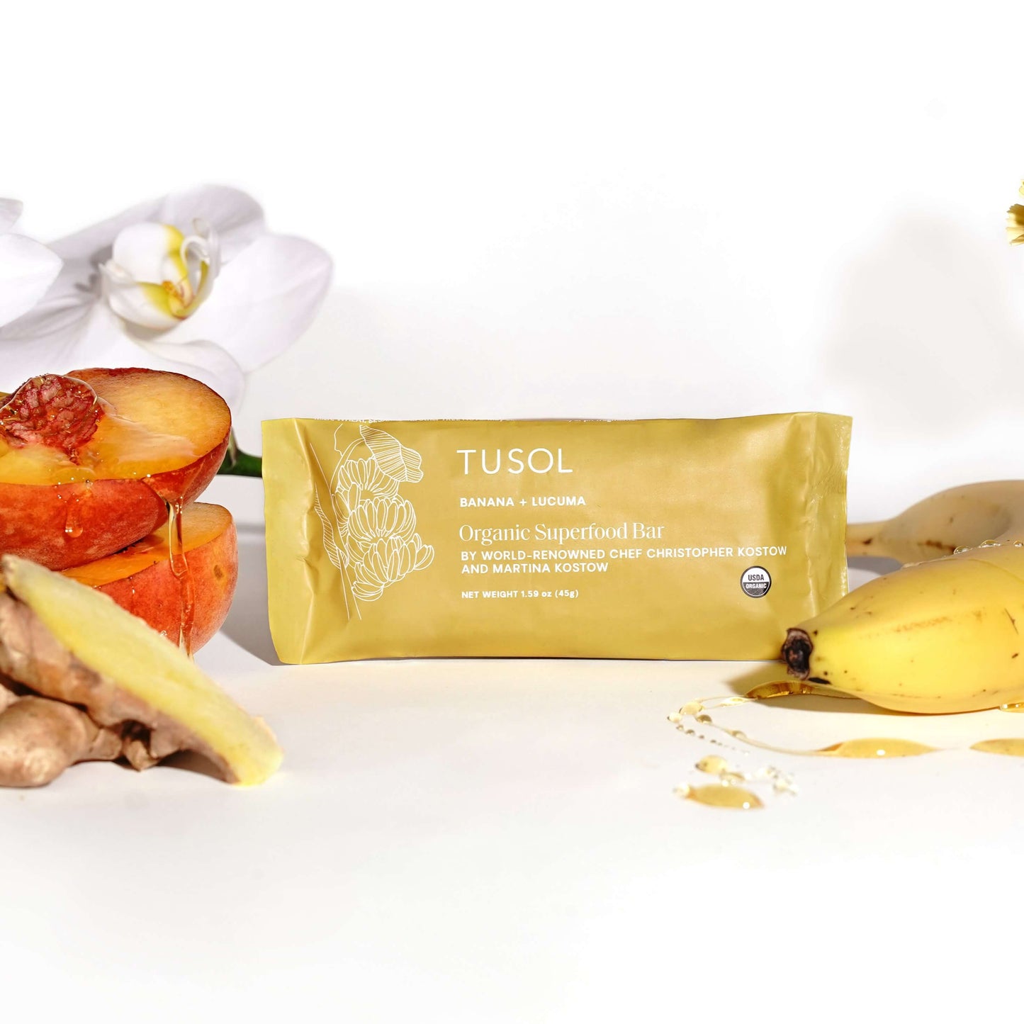 Organic Banana + Lucuma Superfood Bar (24 Pack) by TUSOL Wellness