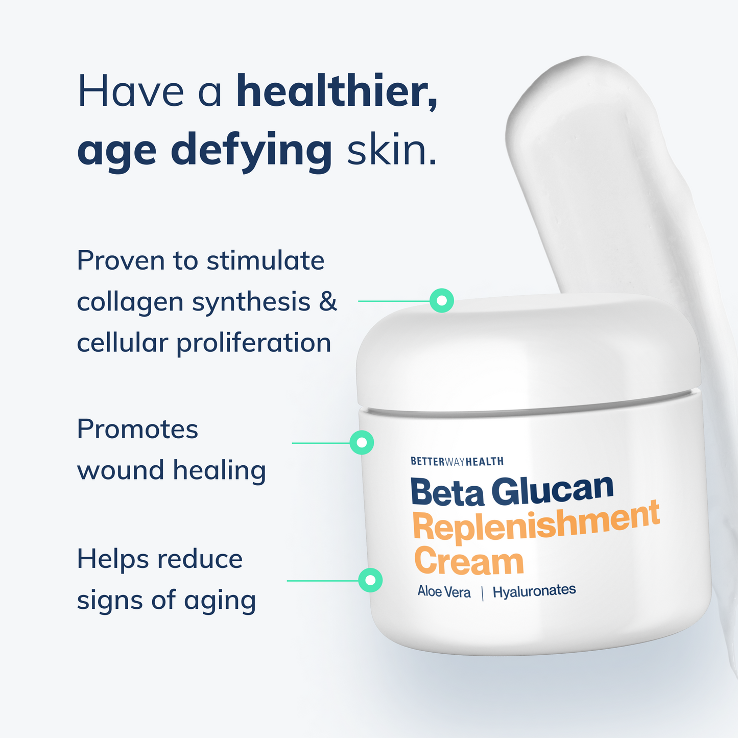 Beta Glucan Replenishment Cream by Better Way Health