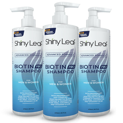 Biotin Pro Shampoo with Saw Palmetto No Parabens/Sulfates 16 oz by Shiny Leaf by Shiny Leaf