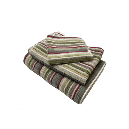 Bonini Harvest Green, Rust, Beige by Turkish Towel Collection