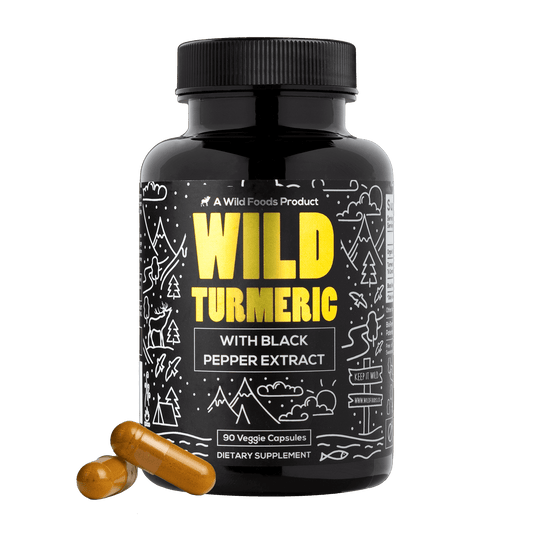 Wild Turmeric Extract Capsules, 90ct 500mg by Wild Foods