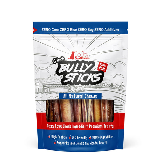 All-Natural Beef Bully Stick Dog Treats - 6" Thick (3-Pack) by American Pet Supplies
