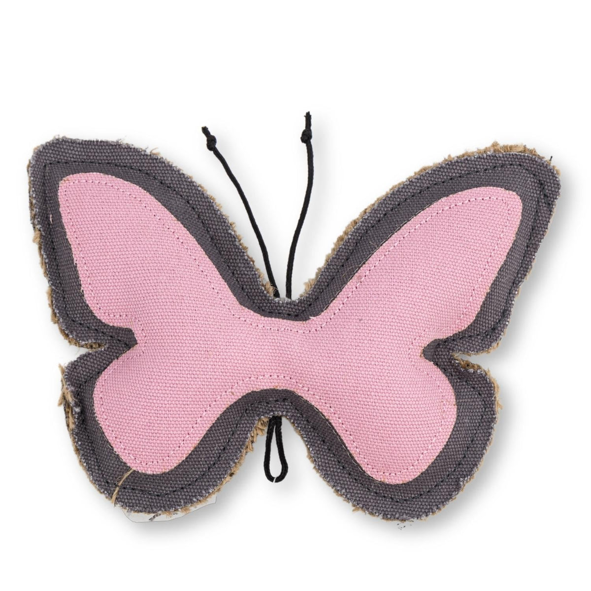 Sustainable Butterfly-Shaped Canvas & Jute Chew Toy for Dogs by American Pet Supplies