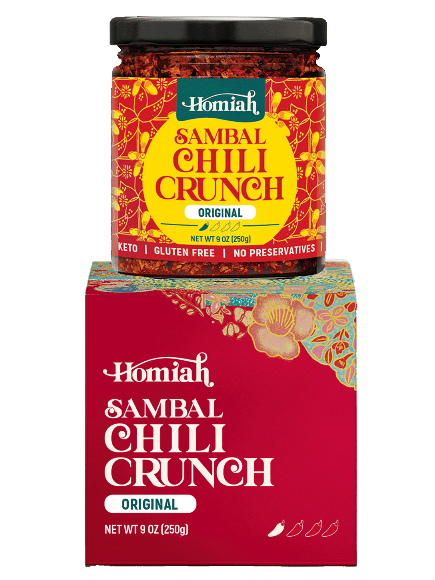 Sambal Chili Crunch, Original - 9 oz by Homiah