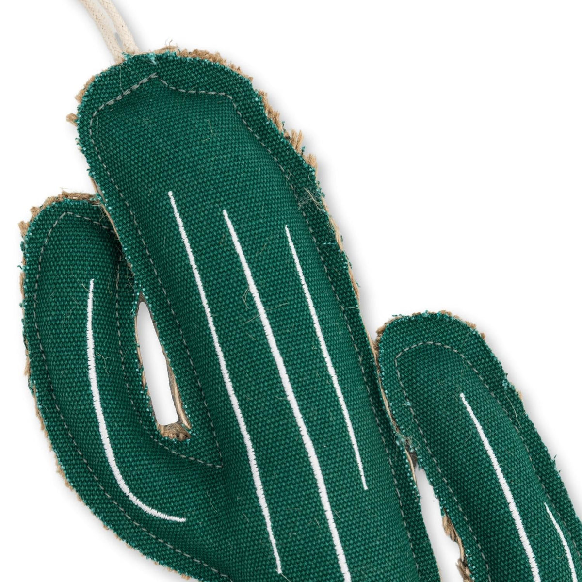 Sustainable Cactus-Shaped Canvas & Jute Chew Toy for Dogs by American Pet Supplies