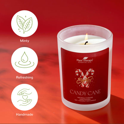 Candy Cane Naturally Scented Candle