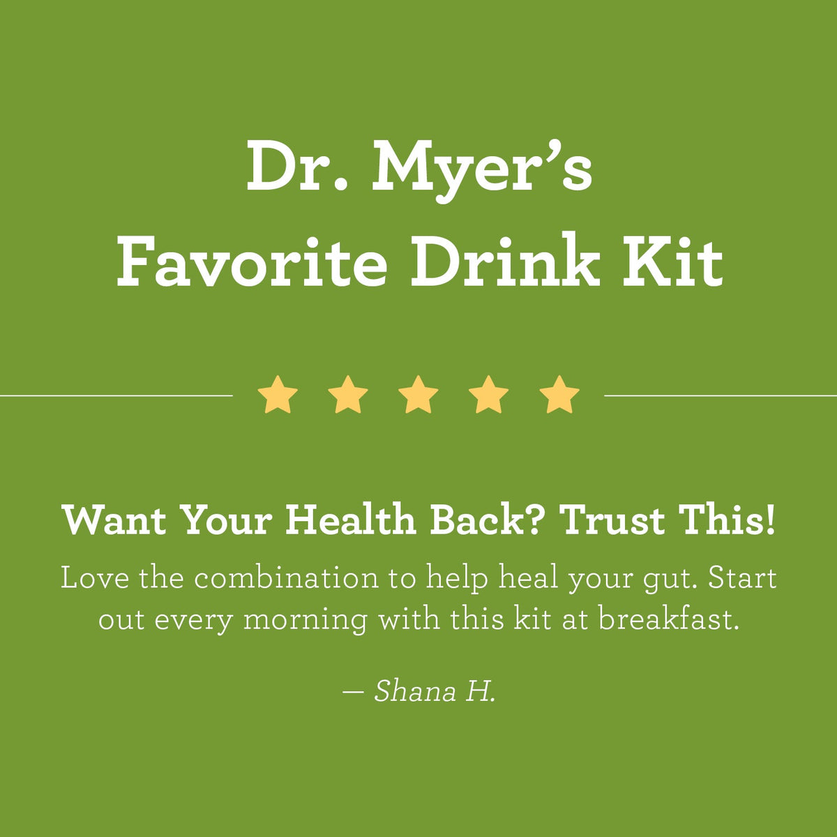 Dr. Myers' Favorite Drink Kit by Amy Myers MD