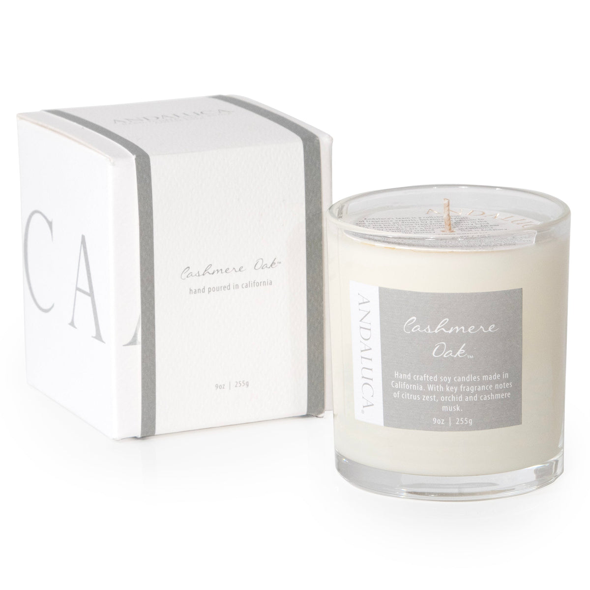 Cashmere Oak 9oz Candle by Andaluca Home