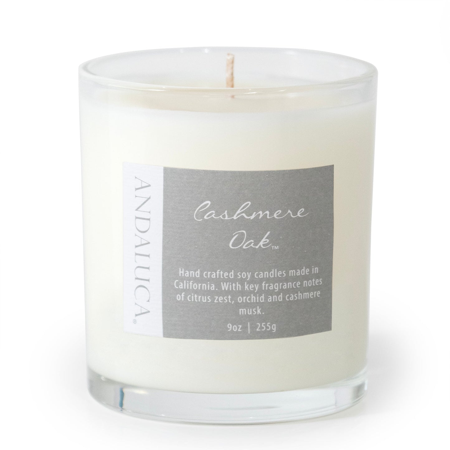Cashmere Oak 9oz Candle by Andaluca Home