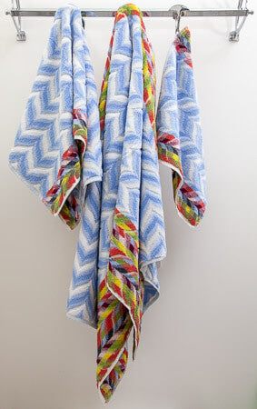 Cavus Blue Multi Color by Turkish Towel Collection