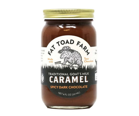 Fat Toad Farm Spicy Dark Chocolate Goat's Milk Caramel Jars - 12 x 8oz by Farm2Me