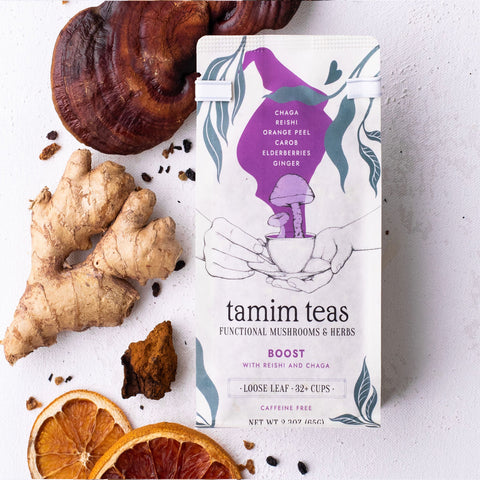 Boost | Reishi and Chaga Mushroom Tea Blend by Tamim Teas