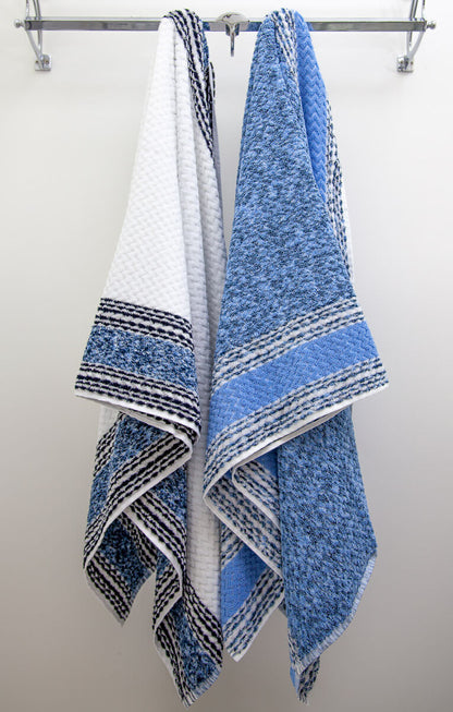 Chevron Light Blue Degrade by Turkish Towel Collection