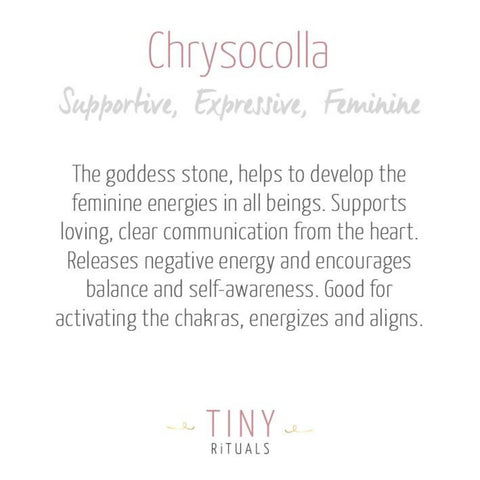 Chrysocolla Energy Bracelet by Tiny Rituals