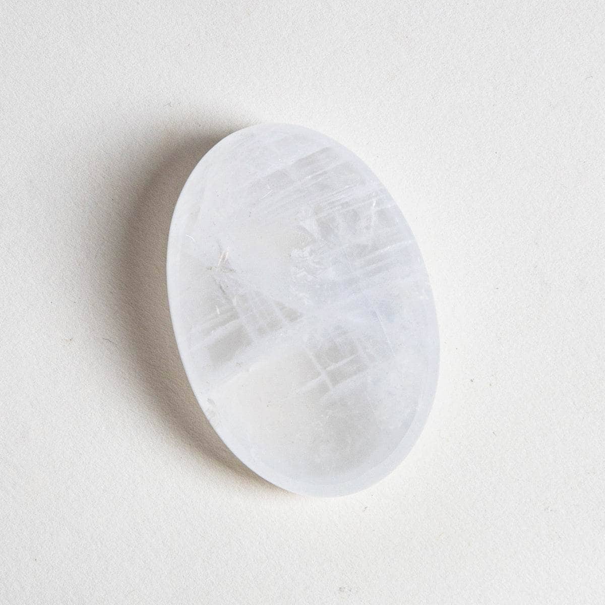Clear Quartz Palm Stone by Tiny Rituals