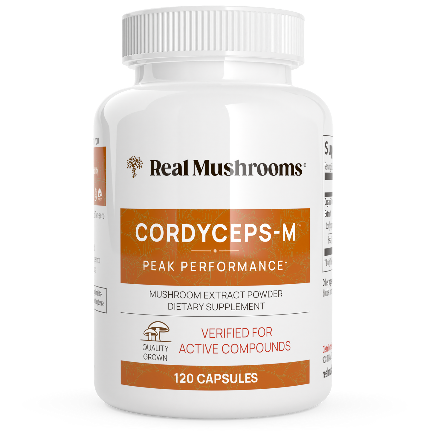 Organic Cordyceps Extract Capsules by Real Mushrooms