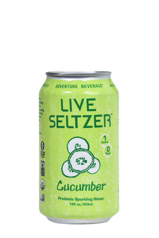 Cucumber Live Seltzer (case of 12) by KombuchaTown