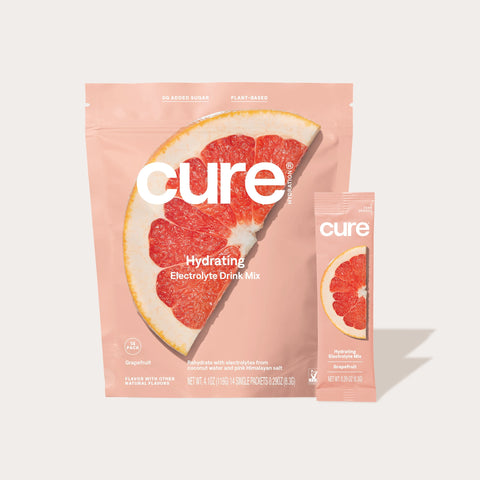 Grapefruit - Hydrating Electrolyte Drink Mix with no Added Sugar or Artificial Ingredients by Cure - Love