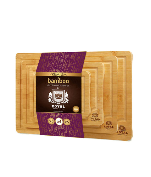 Set Of 4 Chopping Boards by Royal Craft Wood