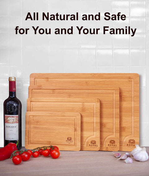 Set Of 4 Chopping Boards by Royal Craft Wood