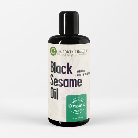 Certified Organic Black Sesame Seed Oil by Dr. Cowan's Garden