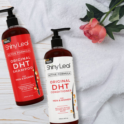 DHT Blocker Hair Loss Shampoo 16 oz, Active Formula For Hair Growth With Biotin by Shiny Leaf