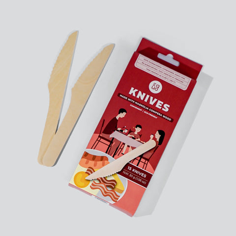 Wooden Knives - Pack of 15 by EQUO