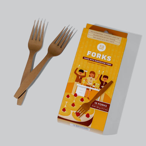 Sugarcane Forks - Pack of 15 by EQUO