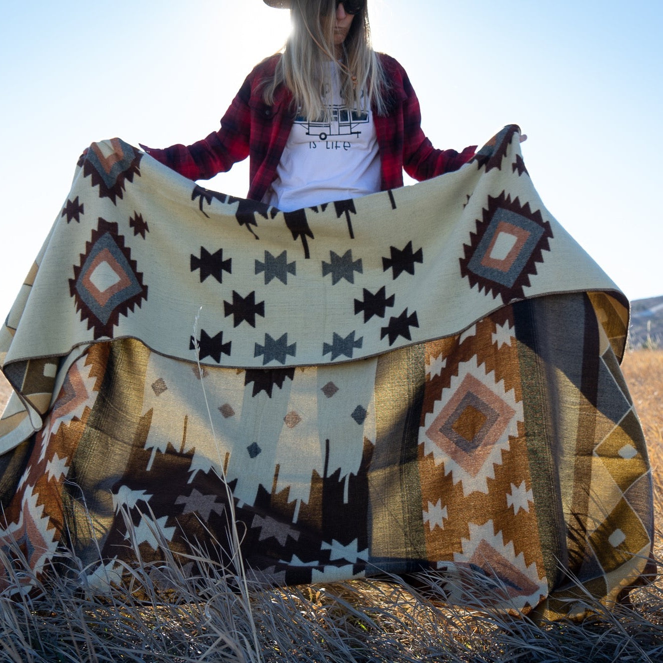 Andean Alpaca Wool Blanket - Mojave by Alpaca Threadz