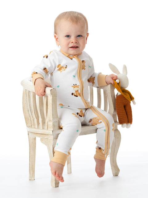 Organic Cotton Romper -  The Animal Kingdom by Little Moy
