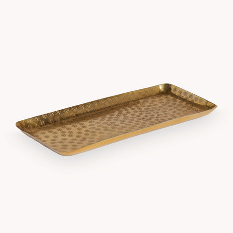 Rectangle Hammered Tray by POKOLOKO