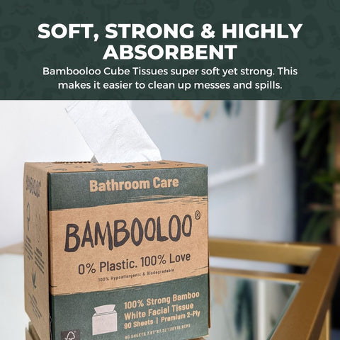 Bamboo Cube Facial Tissues | 12 cubes by Love Bambooloo