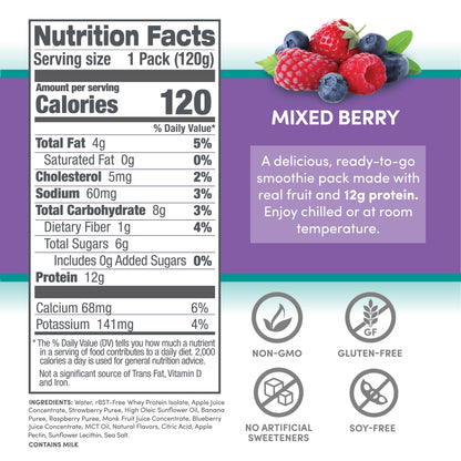 Protein Smoothie - Mixed Berry 12 pack