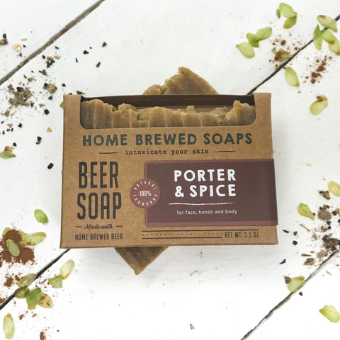 Beer Soap - Porter & Spice - Mens Soap - Beer Gift by Home Brewed Soaps
