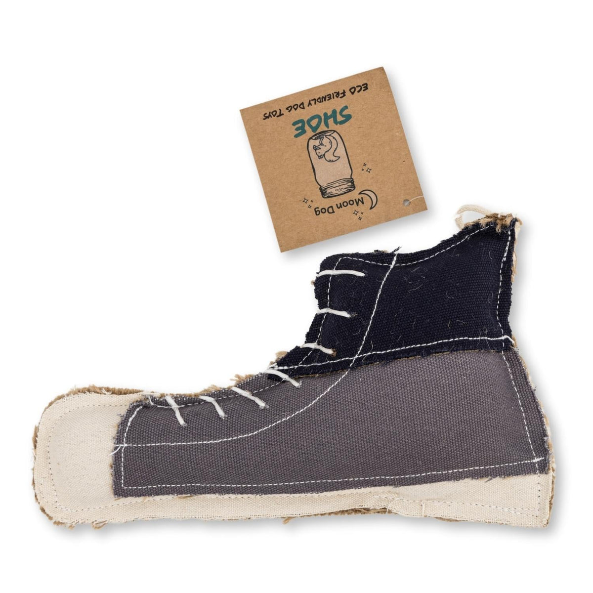 Sustainable Shoe-Shaped Canvas & Jute Chew Toy for Dogs by American Pet Supplies