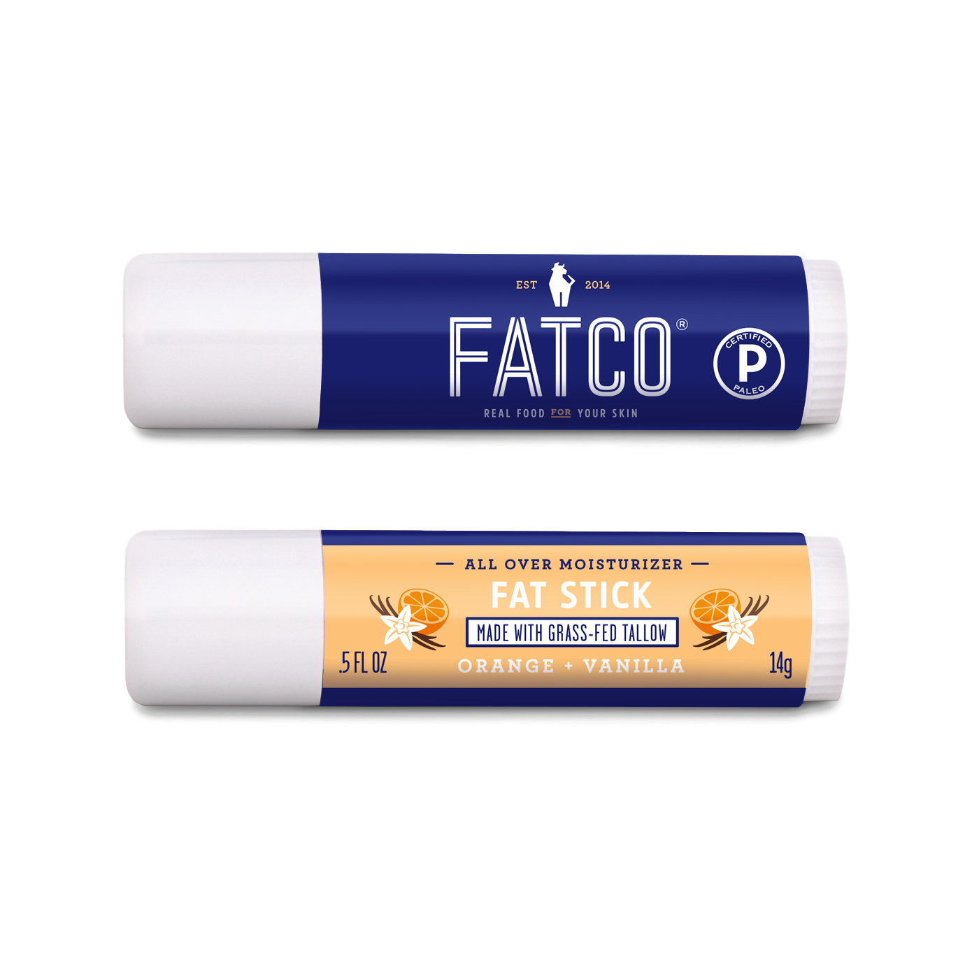 Fat Stick, Orange + Vanilla, 0.5 Oz by FATCO Skincare Products