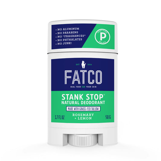 Stank Stop Deodorant Stick, Rosemary+Lemon, 1.7 Oz by FATCO Skincare Products
