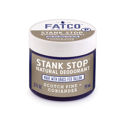 Stank Stop Cream Deodorant, Scotch Pine+Coriander, 1 Oz by FATCO Skincare Products