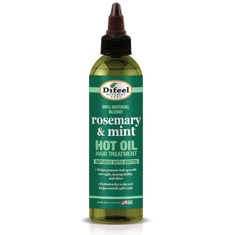 Difeel Rosemary and Mint Hot Oil Hair Treatment with Biotin 8 oz. by difeel - find your natural beauty