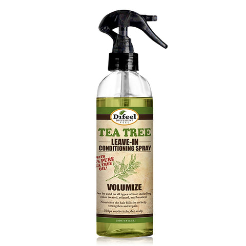 Difeel Volumize Leave in Conditioning Spray with 100% Pure Tea Tree Oil 6 oz. (PACK OF 2) by difeel - find your natural beauty