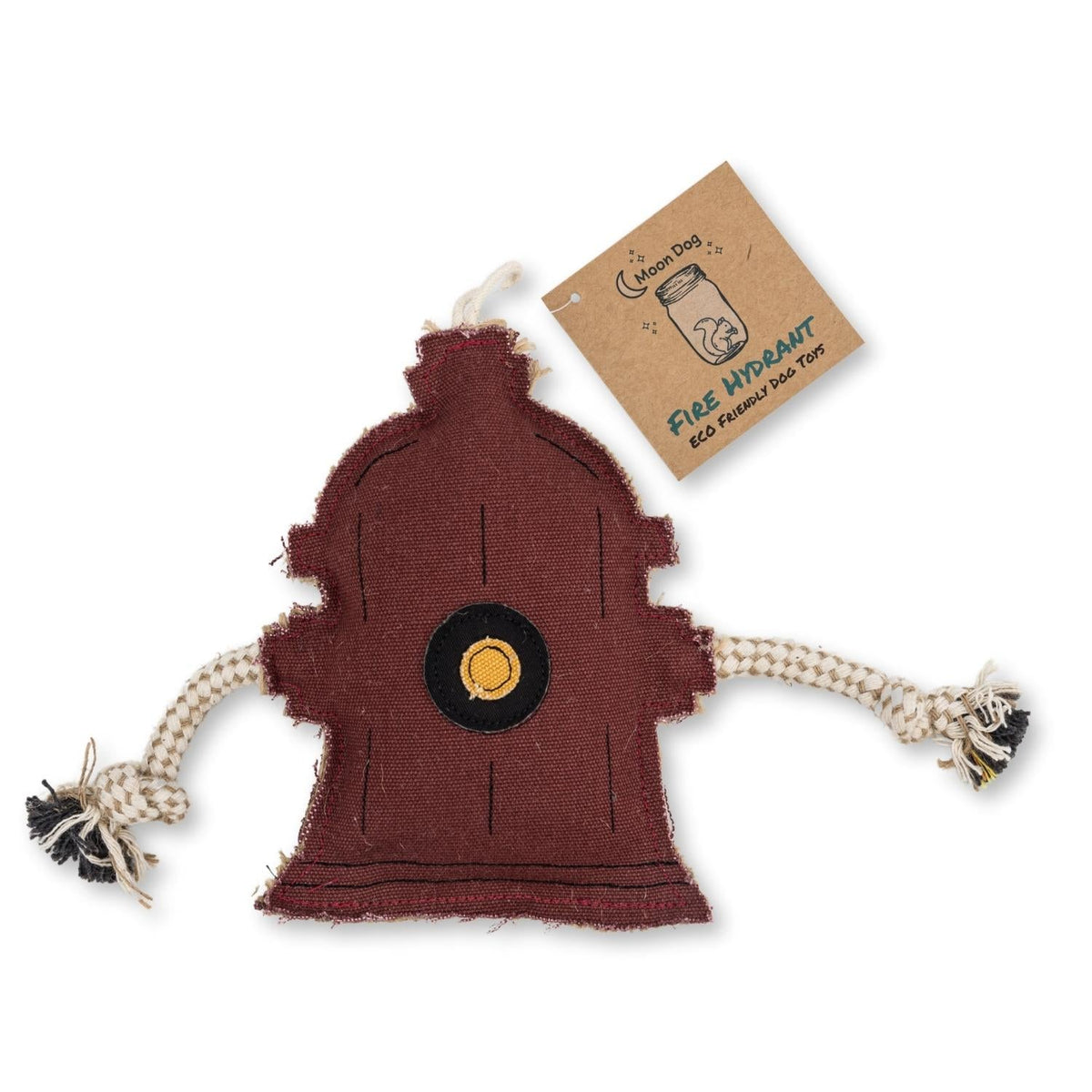 Sustainable Fire Hydrant Canvas & Jute Chew Toy for Dogs by American Pet Supplies